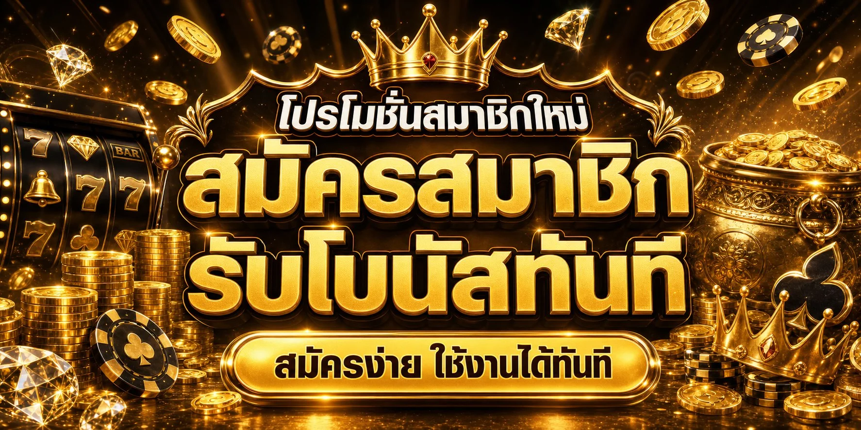 มาหาตัง แบนเนอร์หน้าแรก เว็บตรงสล็อตและบาคาร่าครบวงจร
